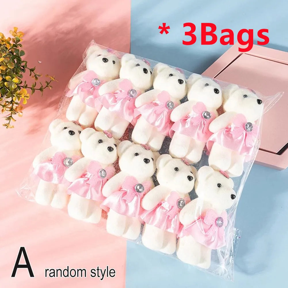 10pcs Diamond Ice Cream Bouquet Bears – Cute Teddy Gift Decor