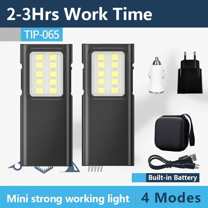 ZHIYU Mini EDC Keychain Flashlight – USB Rechargeable 350+ Lumen