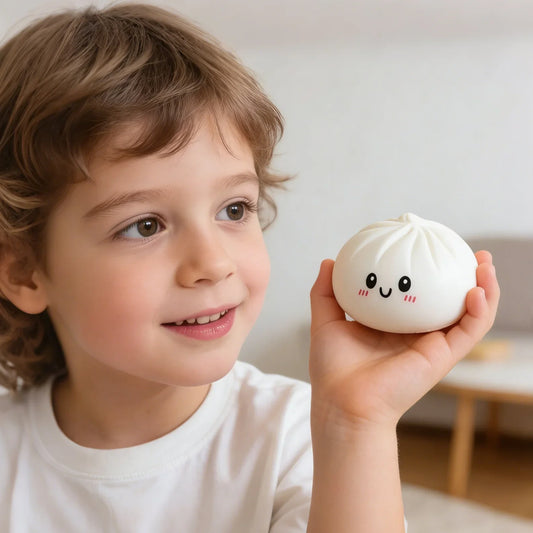 Dumpling Squeeze Sensory Ball – Colorful Squishy Toy for Kids Squeeze Sensory Toy Oasis Select