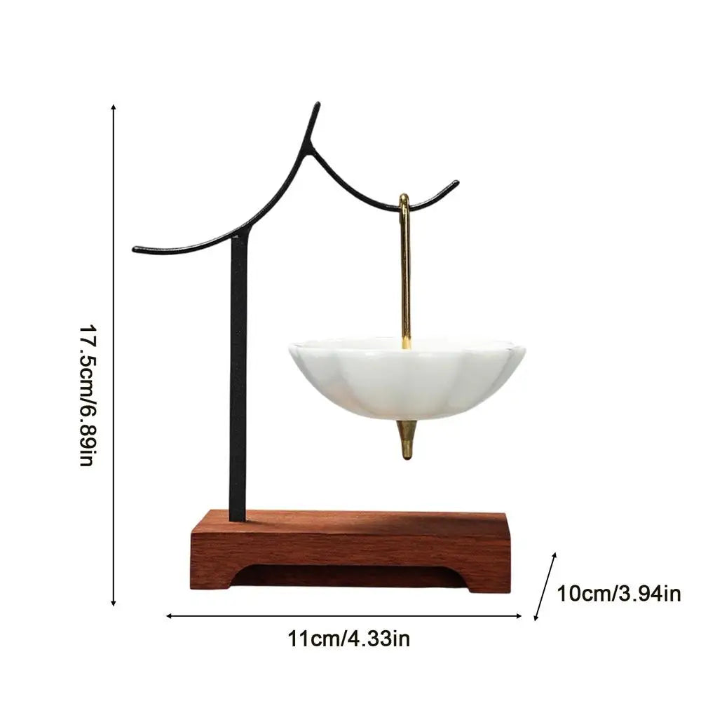 Tea Strainer Umbrella Design Ceramic Leaf Colander with Stand Strainers for Loose Tea for Enhances Flavor Softens Water Cooking Peaceful Pleasures Health and Wellness A China Mainland