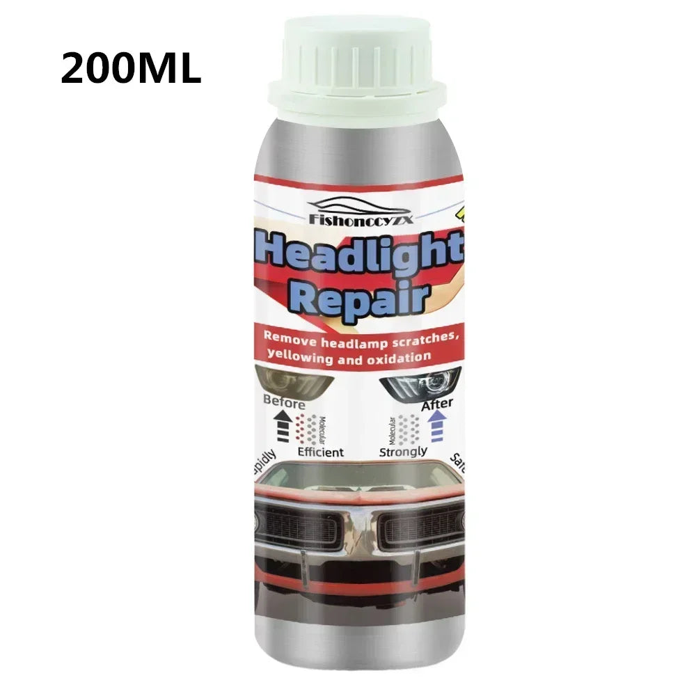 800ml Headlights Liquid Polymer Headlight Chemical Polish Repair Fluid Refurbishment Scratch Repair Polishing Headlights Kit Peaceful Pleasures Health and Wellness 200ml