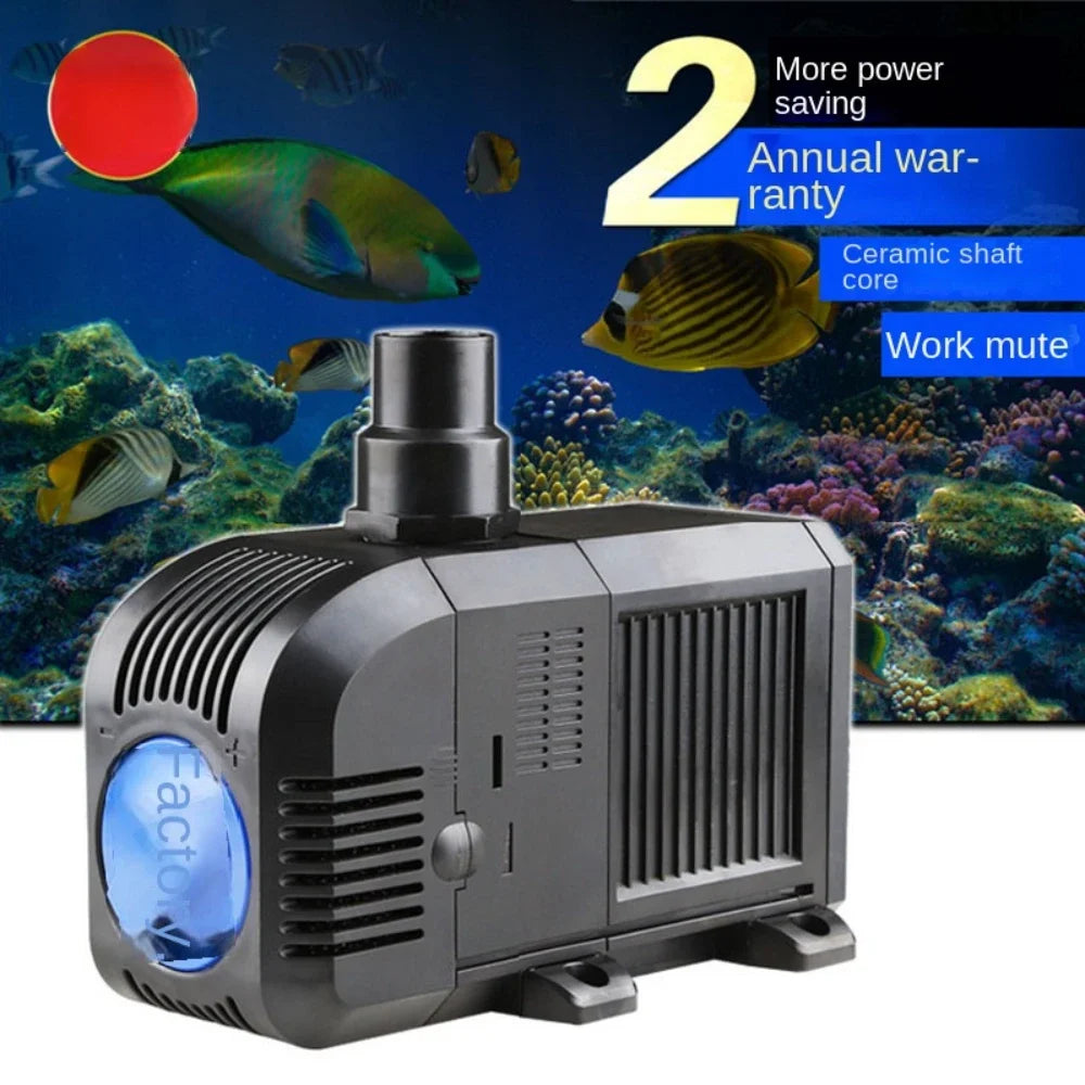 Fish Tank Quiet Frequency Circulating Filtration Pump 7/8/20/25/35/45/55W Multi-Function Submersible Aquarium Water Pond Pumps Peaceful Pleasures Health and Wellness