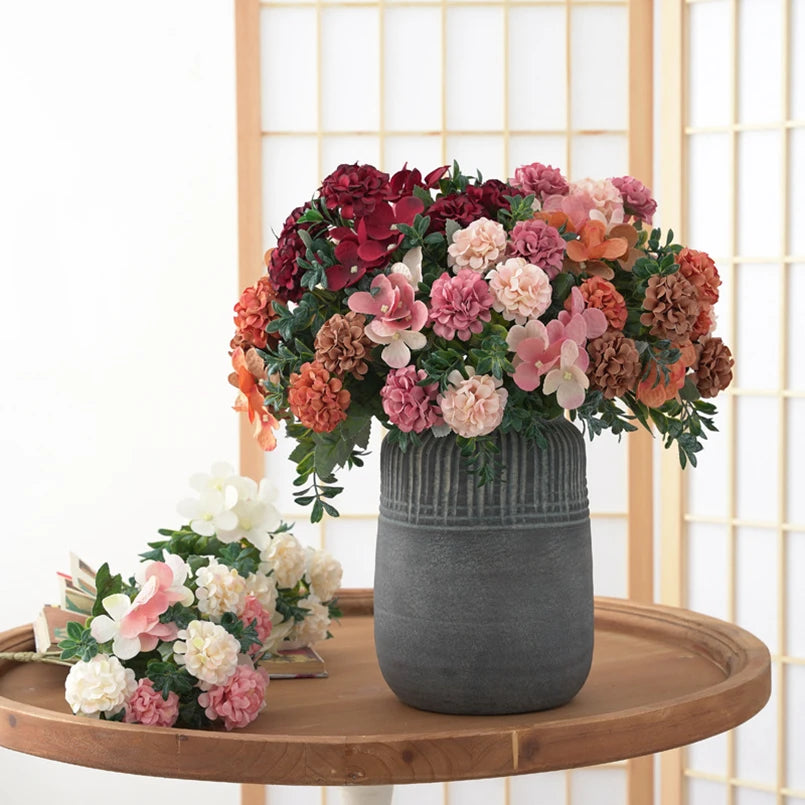 Artificial Silk Hydrangea Bouquet | Wedding & Home Decor