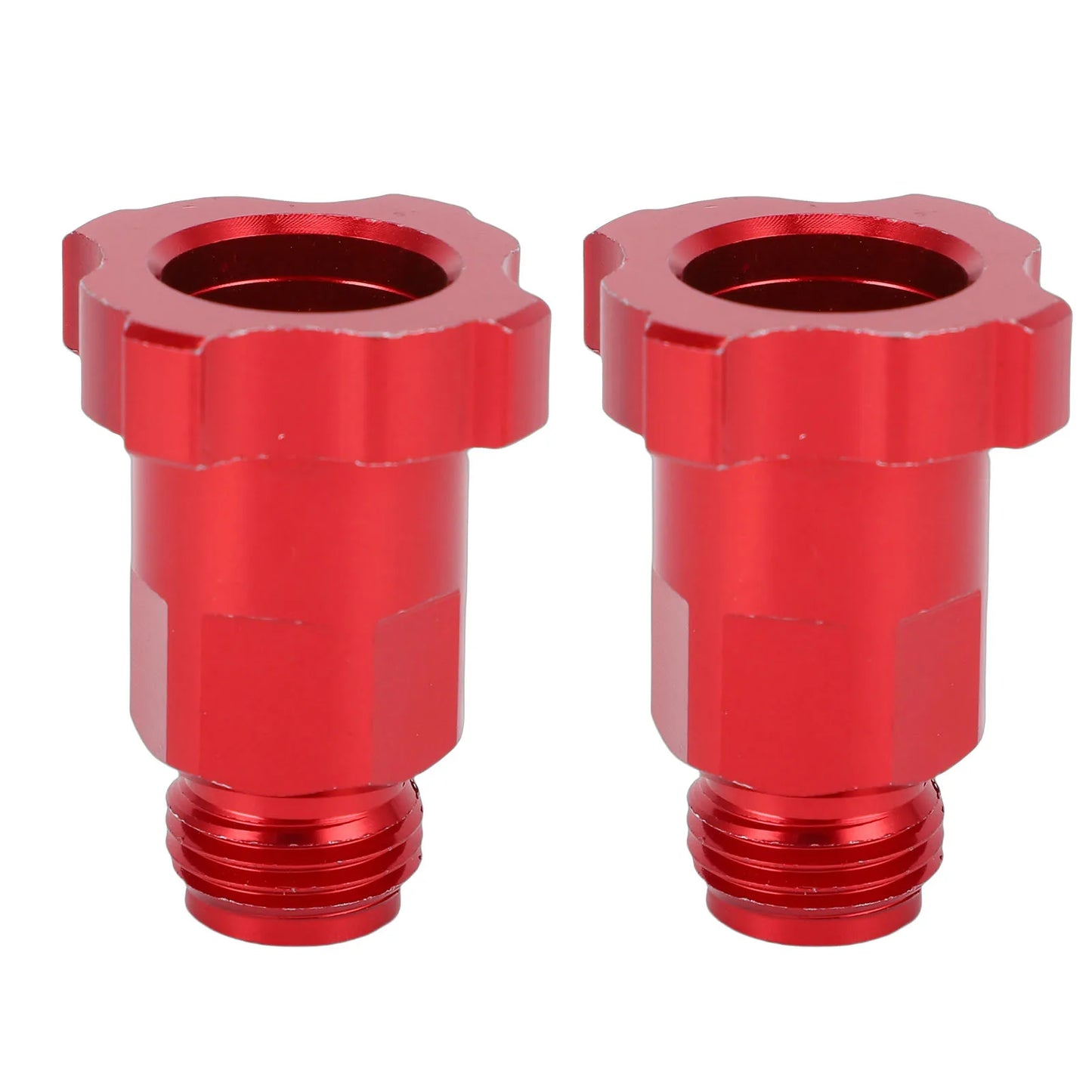 Spray Gun Cup Adapters Aluminum Alloy Paint Sprayer Cup Converter M16 Male Thread 1.5mm Pitch Red Paint Sprayer Cup Adapter Peaceful Pleasures Health and Wellness A
