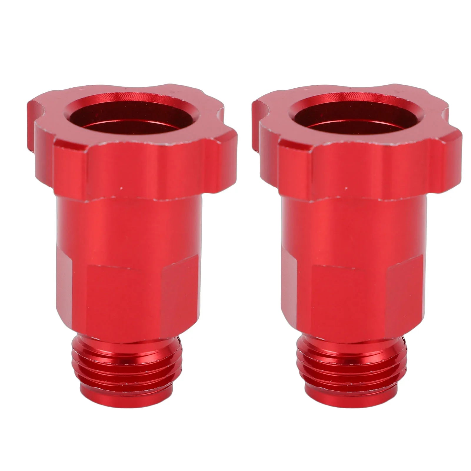 Spray Gun Cup Adapters Aluminum Alloy Paint Sprayer Cup Converter M16 Male Thread 1.5mm Pitch Red Paint Sprayer Cup Adapter Peaceful Pleasures Health and Wellness A