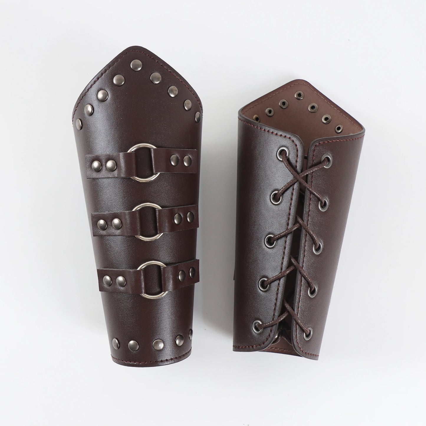 Medieval Men Cosplay Arm Warmers Lace-up Vintage Pirate Knight