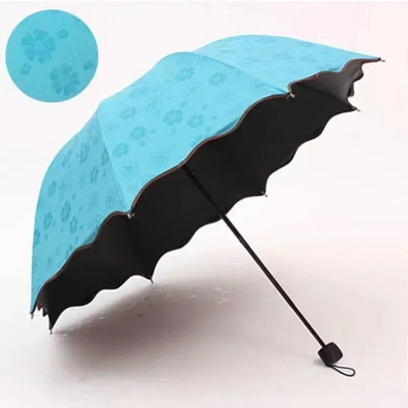 UV Protection Folding Parasol – Sun & Rain Dual Use Umbrella Folding Parasol Umbrella Peaceful Pleasures Health and Wellness