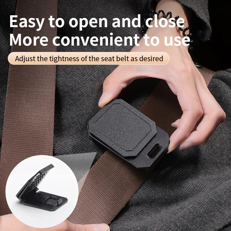 Adjustable Car Seat Belt Clip | Slip-Resistant Buckle Clamp