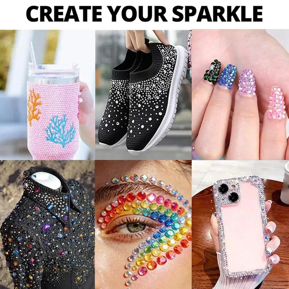 AB Rhinestone Set 30,000pcs – Mixed Color Nail Art DIY Kit