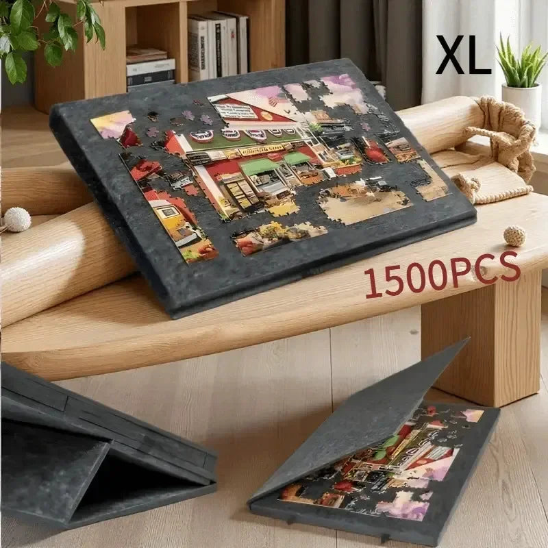 1000-Piece Puzzle Table with 6 Drawers & Adjustable Height