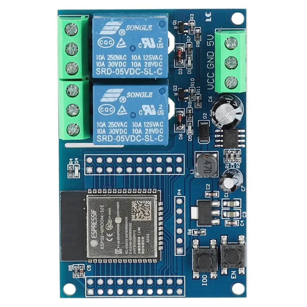 ESP32 1/2/8 Channel Power Supply Module DC 5-30/60V WIFI Bluetooth-compatible BLE Relay Module Secondary Development Board Peaceful Pleasures Health and Wellness DC5 to 60V 2Channel