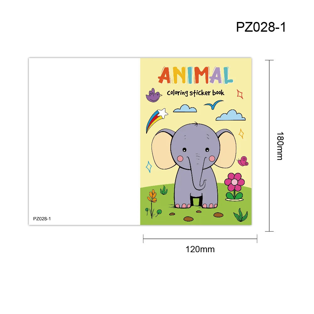 Kids Coloring Book Cartoon Doodle Art Creative Fun Holiday Party