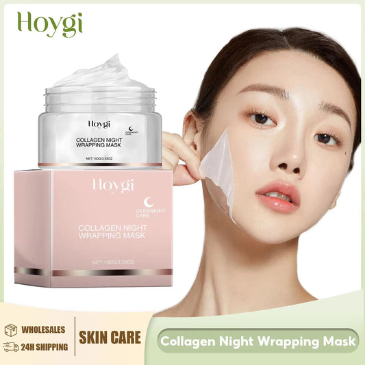 Collagen Mask Anti-aging Fade Fine Line Shrink Pores Firming Lifting Collagen Protein Skin Replenishment Moisturizing Jelly Mask Peaceful Pleasures Health and Wellness