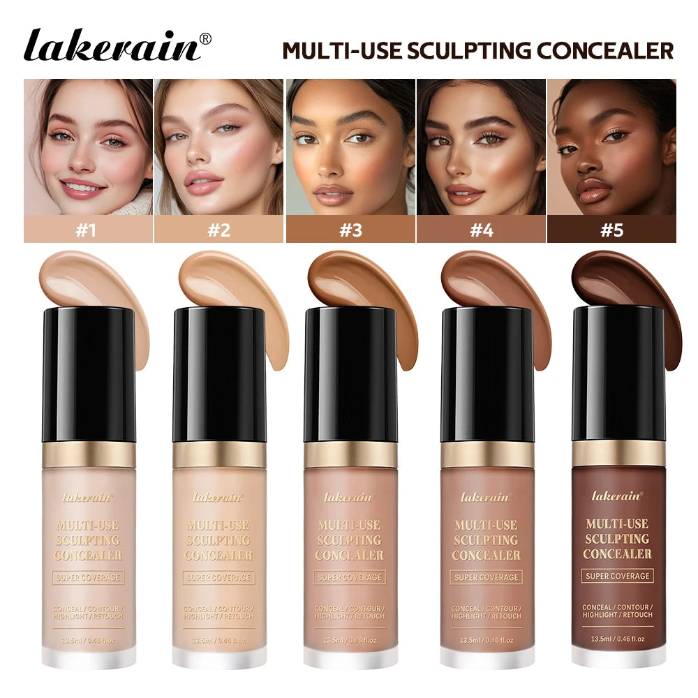 Lakerain 5-Color Waterproof Matte Concealer | Full Coverage