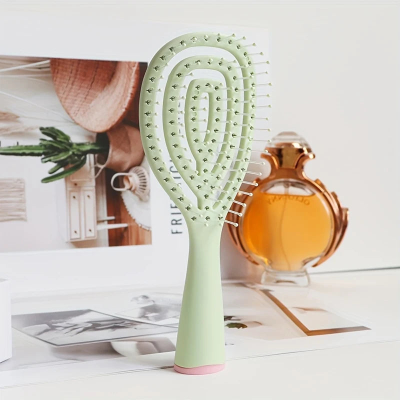 Detangling Hair Brush – Soft Bristles, Wet & Dry, Travel Size