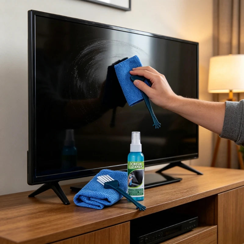 1 Set of Screen Cleaning Kit with Cloth and Liquid Cleaner Suitable for LCD TVs Tablets Laptops and Camera Lenses Peaceful Pleasures Health and Wellness