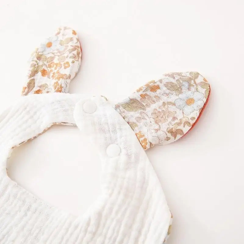 4-Layer Cotton Baby Bib & Burp Cloth | Soft Drool Towel