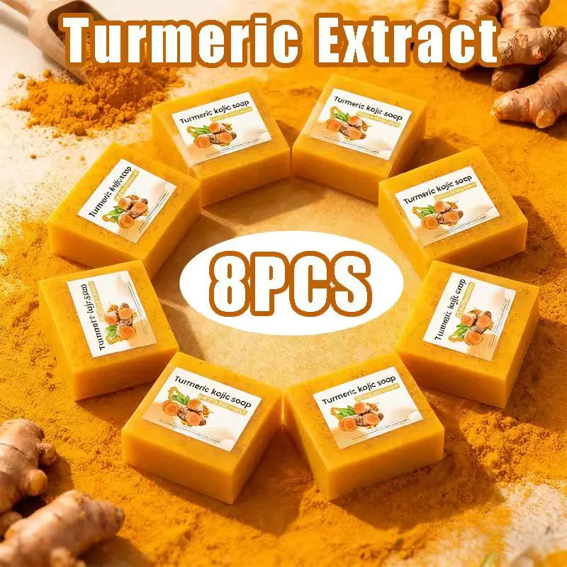 8-Pack Turmeric Lemon Kojic Acid Soap – Gentle Family Bar