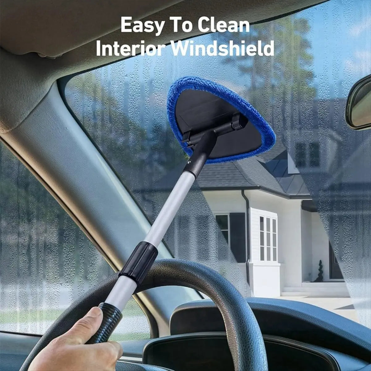Car Windshield Cleaning Kit – Microfiber Pad & Retractable Handle Peaceful Pleasures Health and Wellness