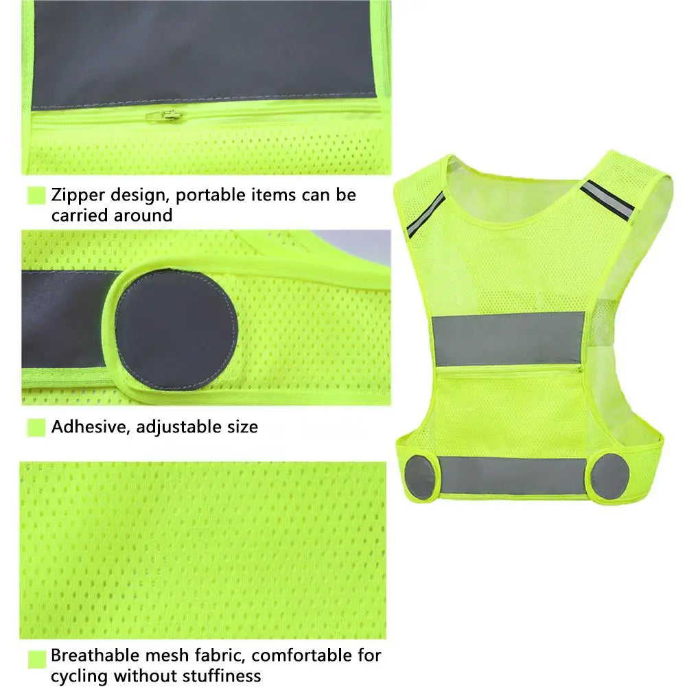 High Visibility Reflective Safety Vest – Lightweight & Adjustable