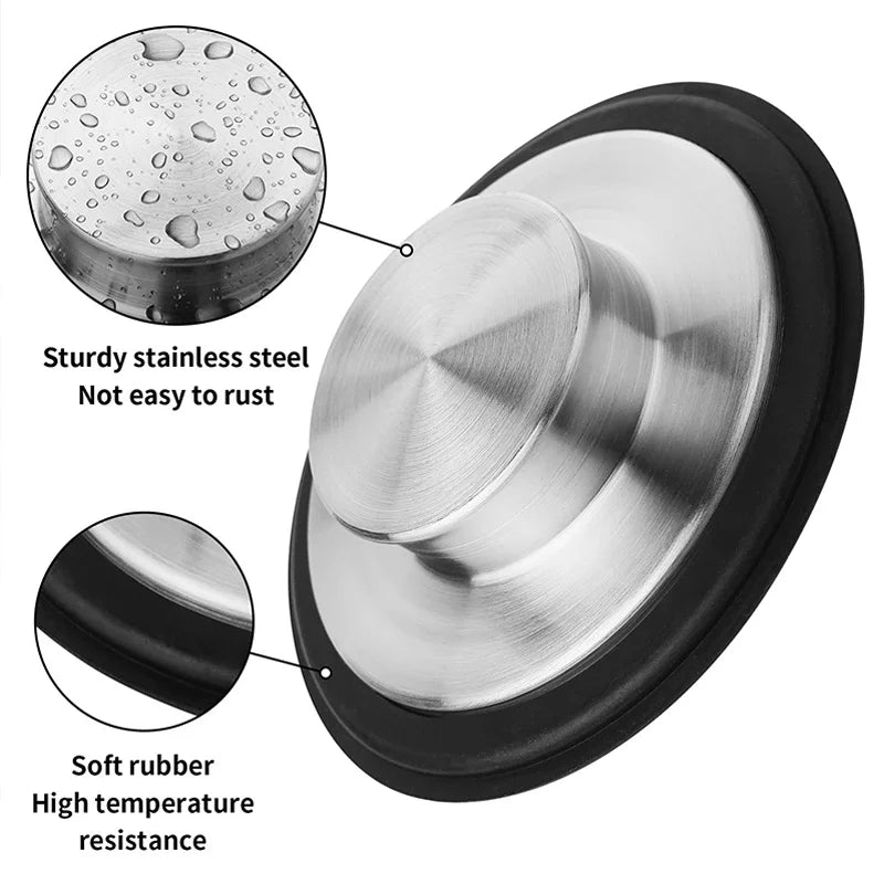 Kitchen Sink Drain Plug Cover Garbage Disposal 3 34-inch Suitable