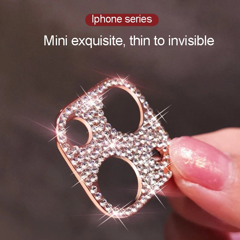 For iPhone15 Metal diamond-encrusted lens ring protector for iphone 14 pro lens protector 15 pro max accessories For iphone13 14 Peaceful Pleasures Health and Wellness