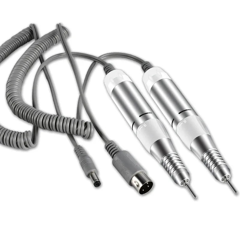 Manicure Pedicure Nail Drill Pen Handpiece – Electric File Polish Grind Tool with DC & 3-PIN Plug Accessories Peaceful Pleasures Health and Wellness