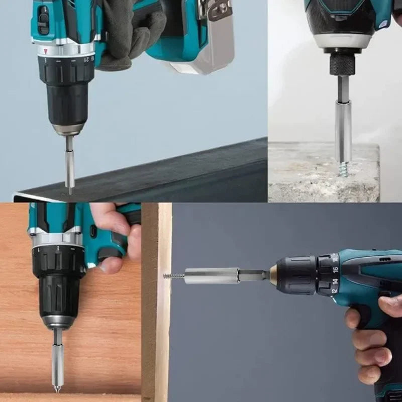 Magnetic Screwdriver Bit Holder Set with Hex Extension Rod