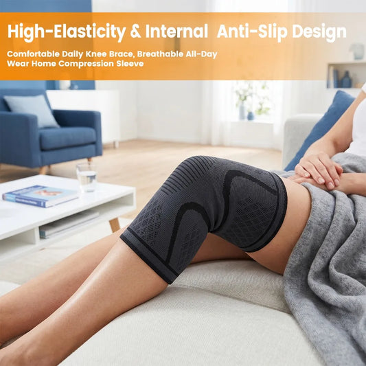 Knee Support Sleeve for Knee Pain, Breathable Compression Knee Brace for Running Cycling Basketball Gym Arthritis Relief Peaceful Pleasures Health and Wellness