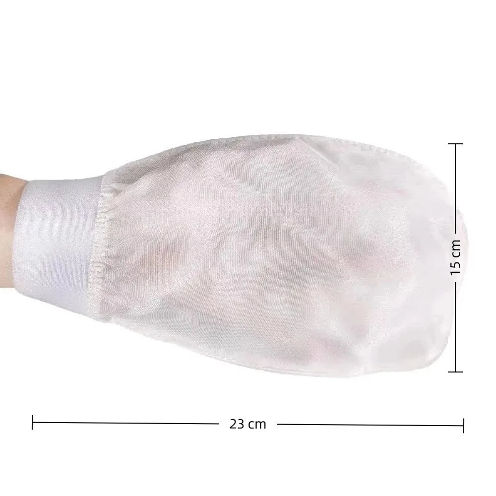 Silk Exfoliating Face Wash Face Wash Soft Bathing Bath Body Scrub Alternative Scrub Shower Gloves Skin Bath Scrub Peaceful Pleasures Health and Wellness