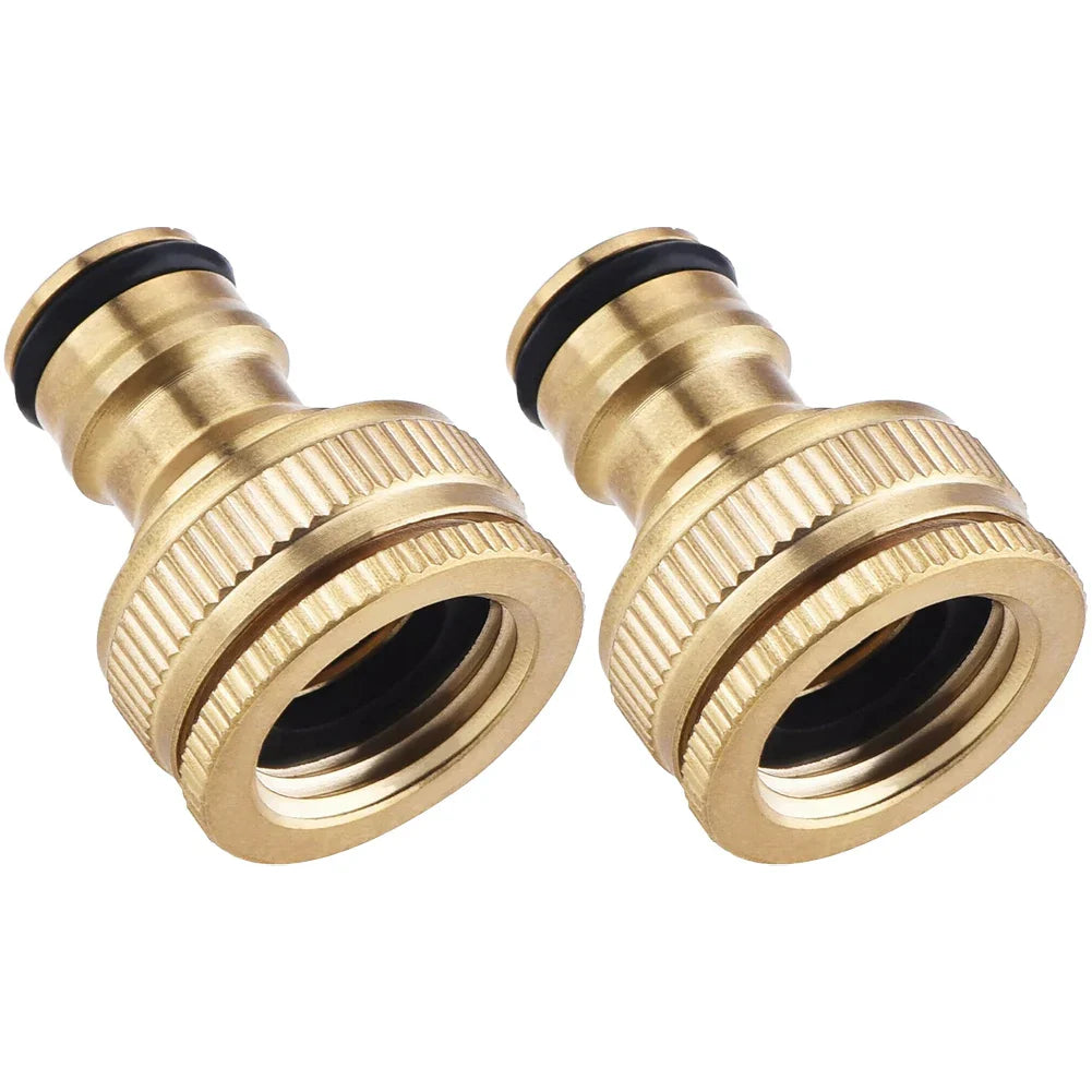 G3/4 to G1/2 Brass Hose Tap Quick Connector | Garden Fitting