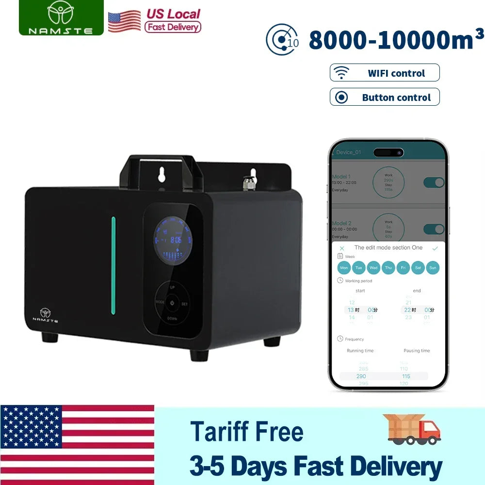 NAMSTE 8000m³ HVAC Aroma Diffuser 2000ML App Control (ATN-085) Peaceful Pleasures Health and Wellness
