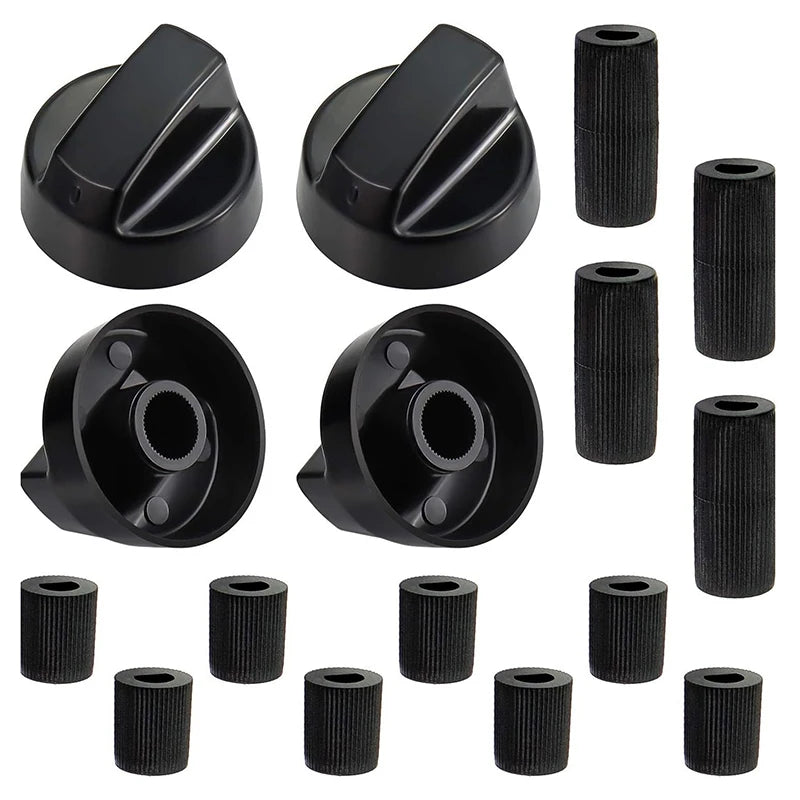 4Pcs Universal Switc Knob Plastic Knob Gas Stove Control Knob General Range Oven Knob Cooker Hob Knob For Benchtop Burner Peaceful Pleasures Health and Wellness