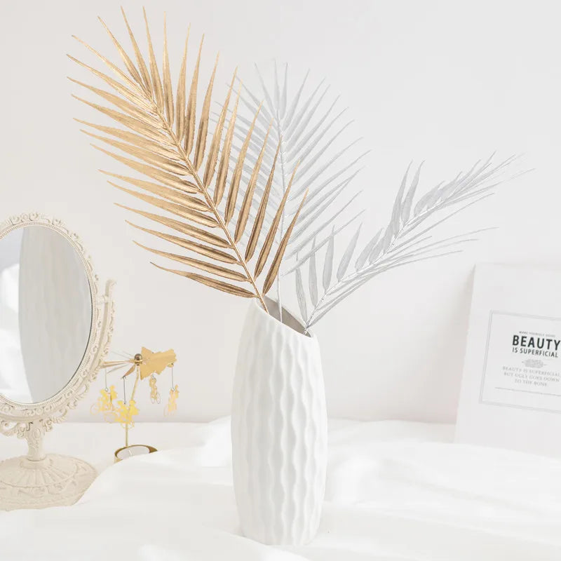 Artificial Tropical Palm Leaves 5/10 Pcs | Wedding & Party Decor