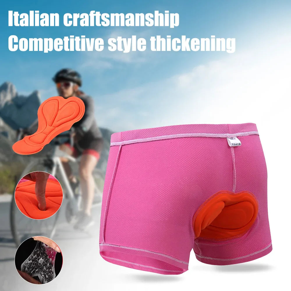 X-TIGER Women's 3D Padded MTB Cycling Underwear Shorts