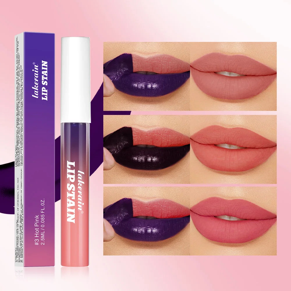 Lip Liner Pencil Peel Off Lip Stain Tattoo Long Wearing Matte Waterproof Smudge Proof Transfer Proof Lip Cosmetic For All Day Peaceful Pleasures Health and Wellness 3Colos