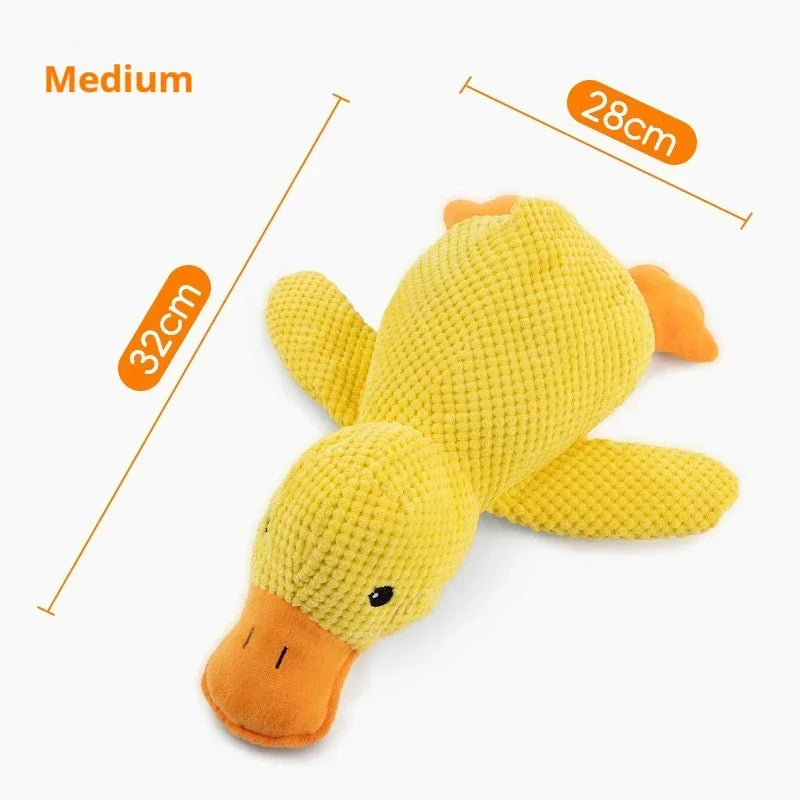 Plush Duck Dog Toy | Squeaky Bite-Resistant Chew Toy