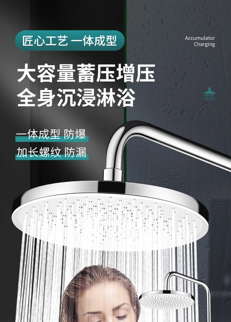 10-Inch Rainfall Shower Head – High Pressure & Water Saving
