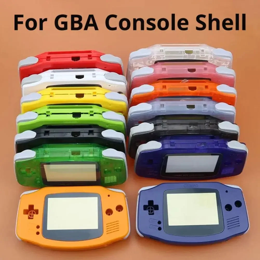 Full Housing Shell Replacement for Game Boy Advance GBA Clear Transparent Custom Case Cover Buttons Screws Full Set DIY Repair Peaceful Pleasures Health and Wellness
