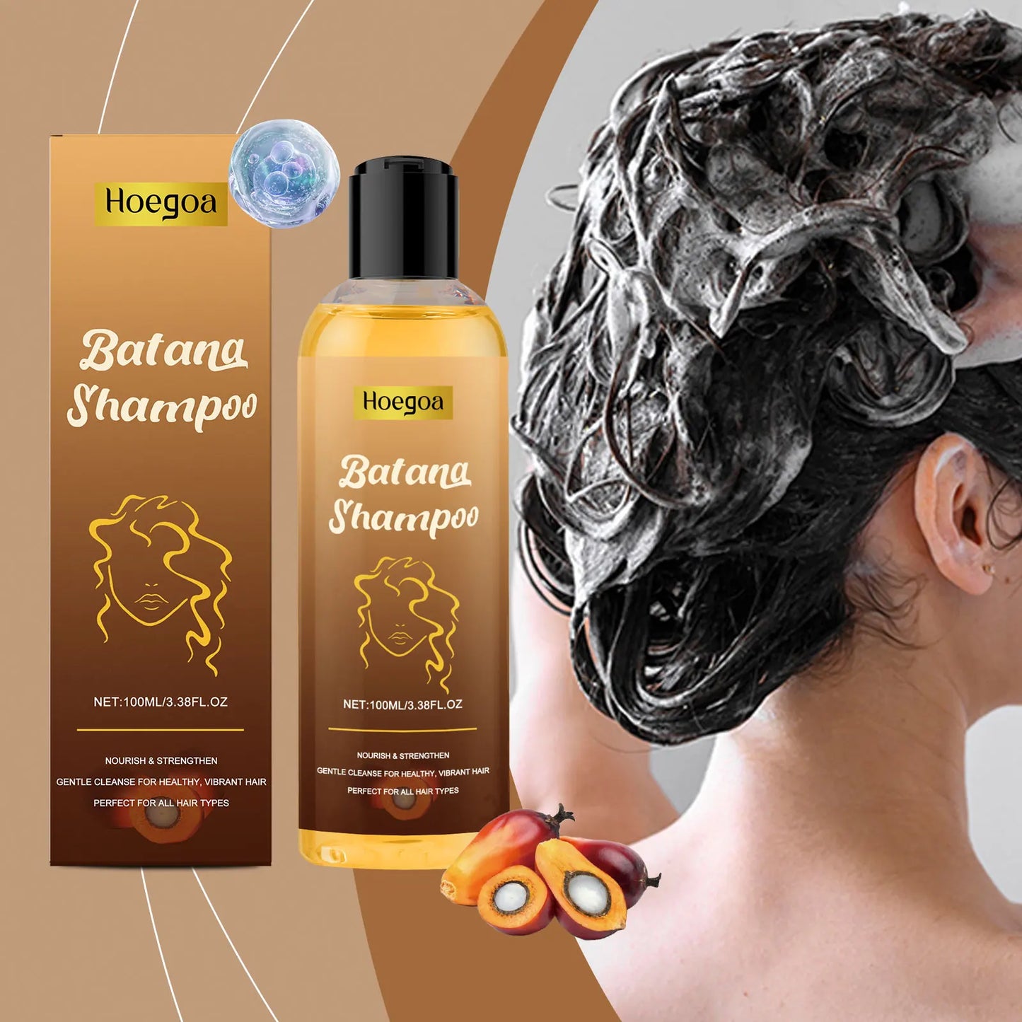 HOEGOA Batana Oil Shampoo – Nourishing Scalp & Hair Growth