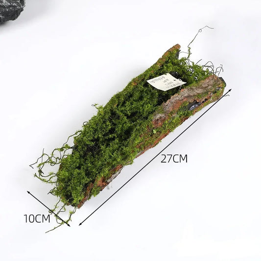 Home Garden DIY Imitation Bark Moss Planting Blocks | Simulation Green Plants for Garden Decoration Peaceful Pleasures Health and Wellness S