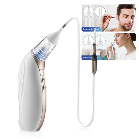 Ear Wax Vacuum Removal Tool Electric Sucker Nasal Aspirator Ear Cleaner for Adults and Kids Ears Nose for Swimming Ear Infection Peaceful Pleasures Health and Wellness