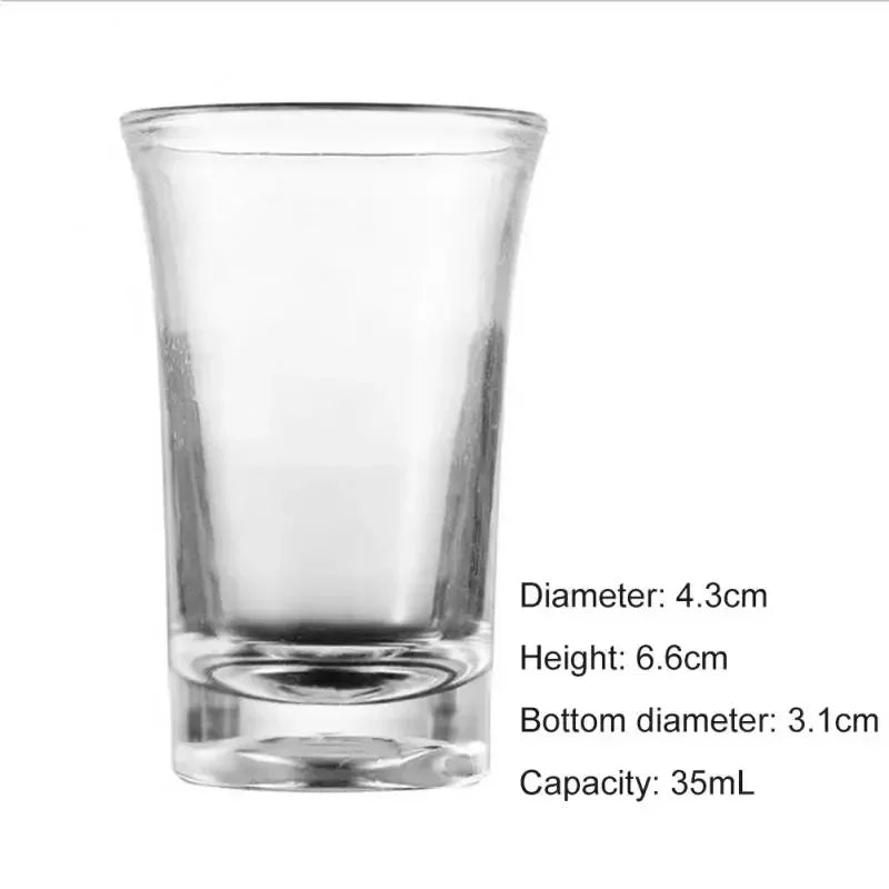 10-Pack BPA-Free 35ml Plastic Shot Glasses | Rainbow Party Cups
