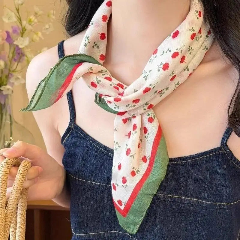 Vintage Floral Headscarf – Women's Bandana & Hair Wrap