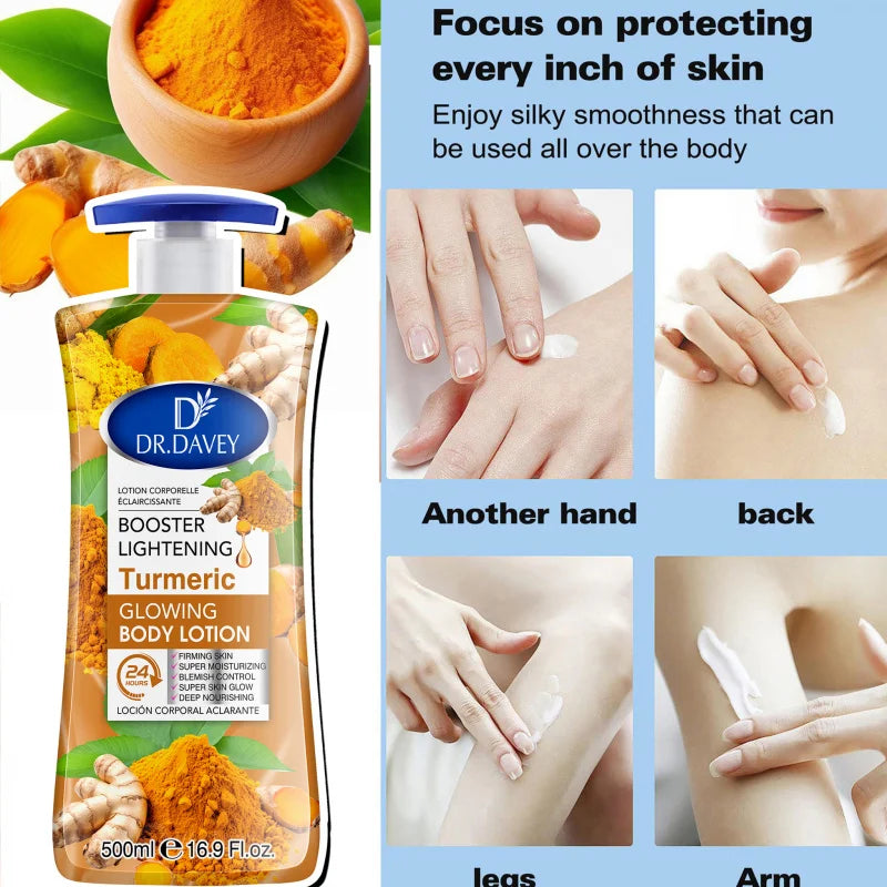 DR.DAVEY Turmeric Glowing Body Lotion 500ml | Moisturizing