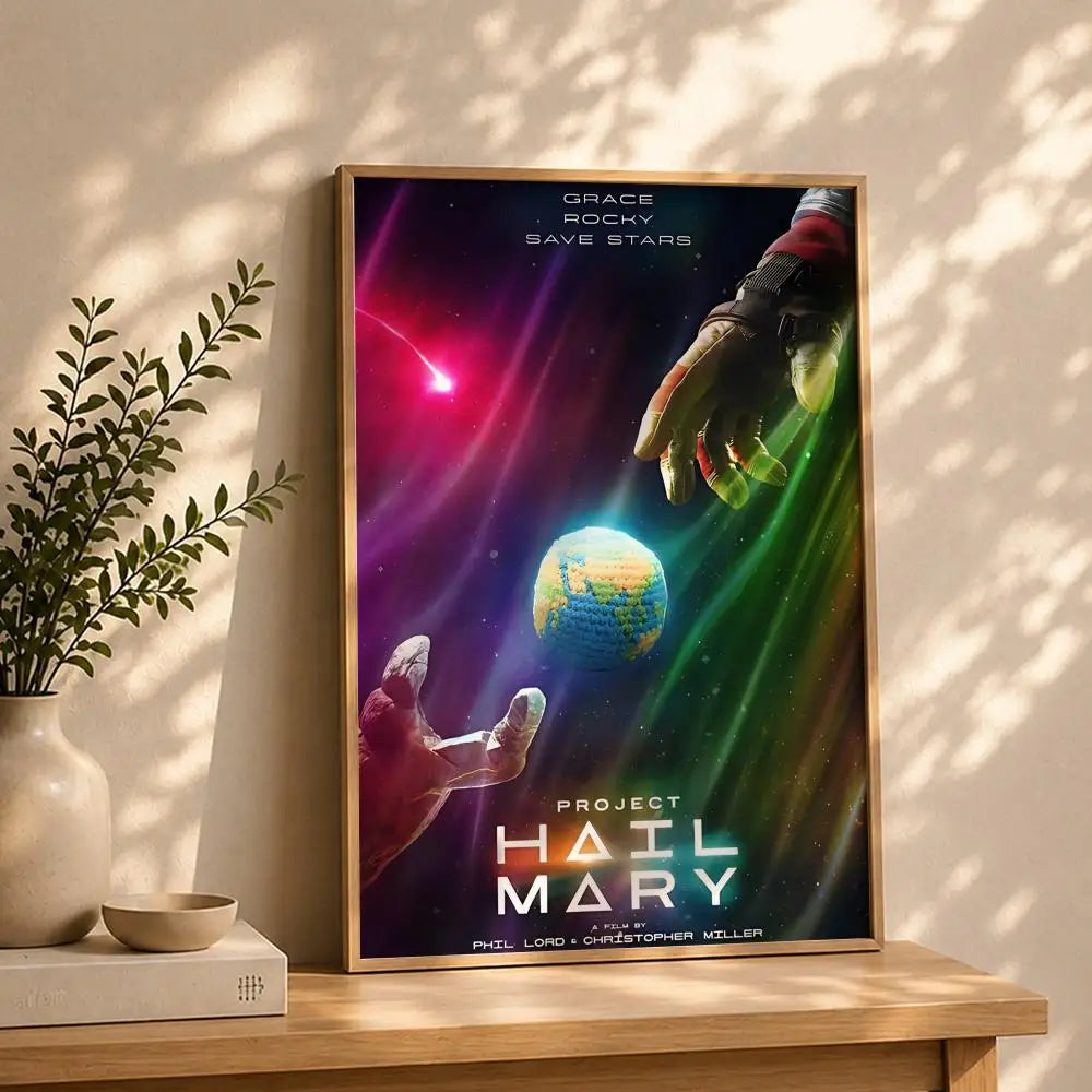 Project Hail Mary Movie Poster – HD Waterproof Self-Adhesive Art