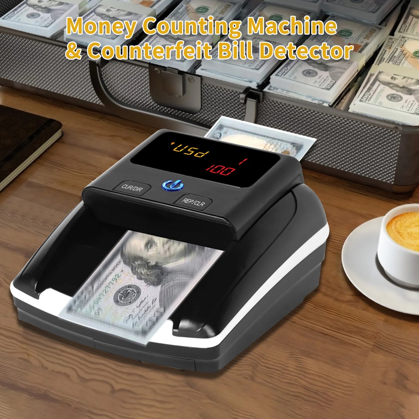 Bisofice AL-130 Money Counter & Counterfeit Detector UV MG IR