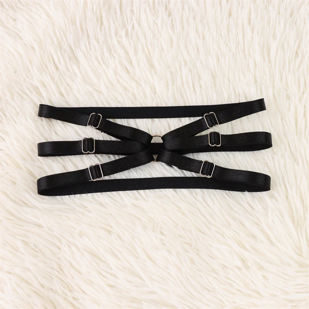 Sexy Cosplay Harajuku Goth Elastic Band Leg Thigh Chain Women Wedding