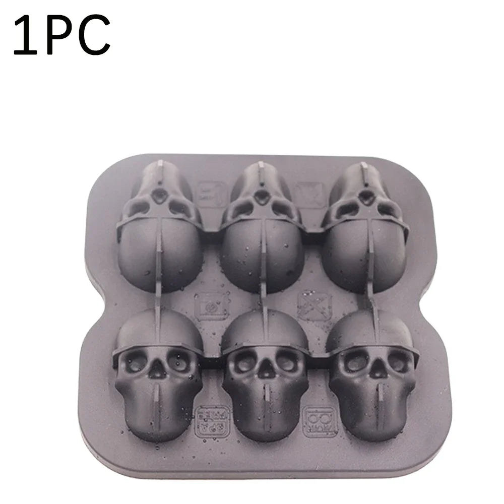Skull Ice Cube Tray | Food Grade Silicone Mold for Bar & Party