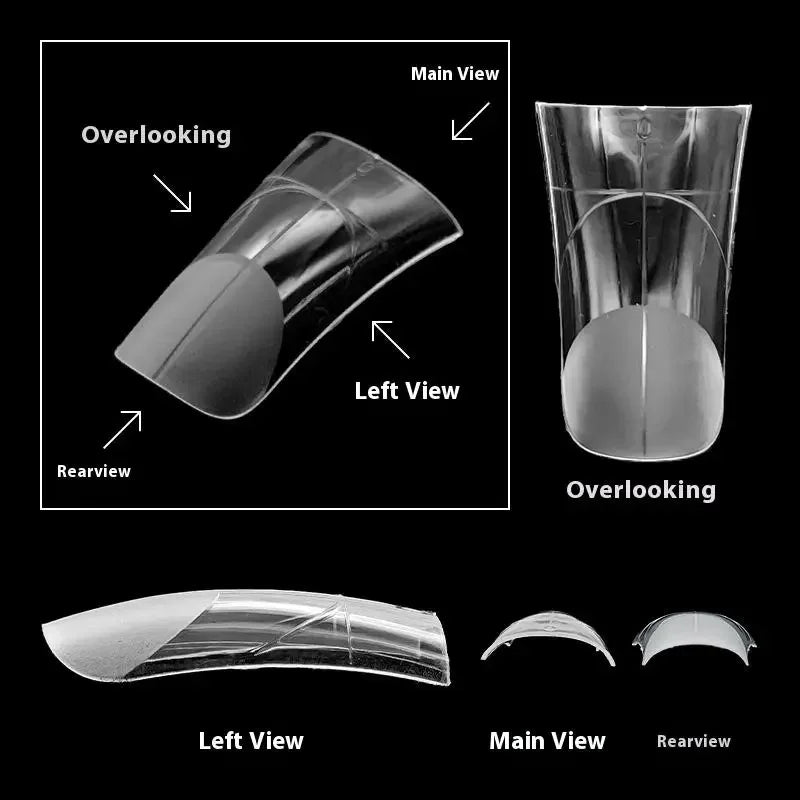 120Pcs/Box Duckbill Shape Nail Molds Dual Form Full Cover Quick Building Gel Mold Acrylic False Nail Tips Extension Top Forms Peaceful Pleasures Health and Wellness